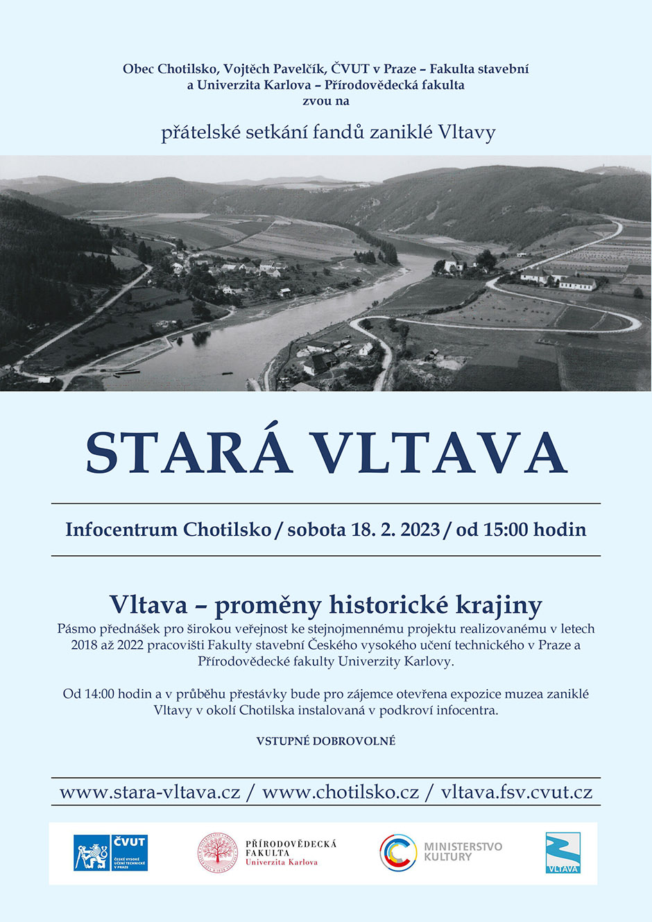 Výstava VLTAVA - proměny historické krajiny